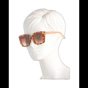 "Fossil" Women's Cat Eye Sunglasses Tortoise Shell Front Brown Gradient Lens NWT
